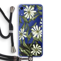 Wit bloemenpatroon: Honor Play 8A Transparant Hoesje met koord