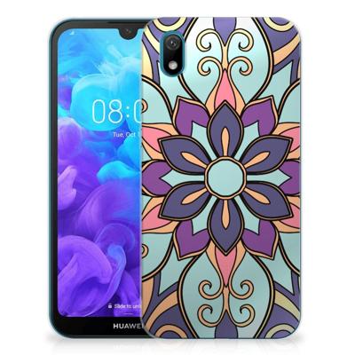 Huawei Y5 (2019) | TPU Case | Purple Flower