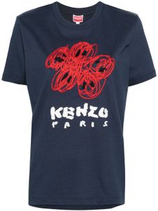 Kenzo t-shirt à logo Boke Flower brodé - Bleu