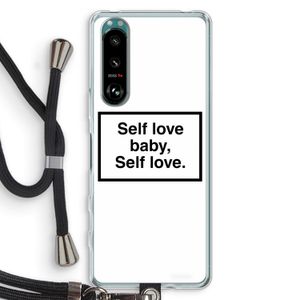 Self love: Sony Xperia 5 III Transparant Hoesje met koord
