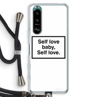 Self love: Sony Xperia 5 III Transparant Hoesje met koord