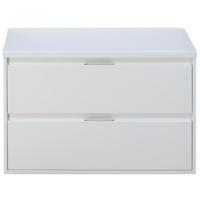 Porto Badmeubelset 90 cm - Wit Hoogglans - Wastafelbovenblad Wit Hoogglans
