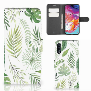 Samsung Galaxy A70 Hoesje Leaves