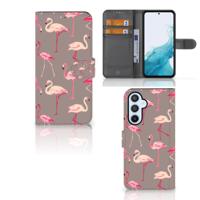 Samsung Galaxy A54 5G | Telefoonhoesje | Met pasjeshouder | Flamingo