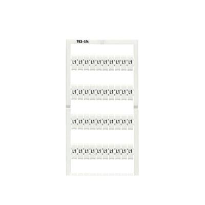 WAGO 793-5574 Markeringskaarten Wit 5 stuk(s)