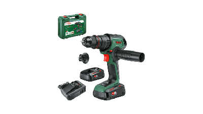 Bosch Groen AdvancedImpact 18V-80 QuickSnap | Accu Klopboormachine | 82 Nm | Incl. accessoires | 2x 18 V Li-Ion accu&apos;s (2,5 Ah) + oplader | In koffer