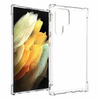 Lunso - Softcase hoes - Samsung Galaxy S22 Ultra - Transparant Lunso - Softcase hoes - Samsung Galaxy S22 Ultra - Transparant