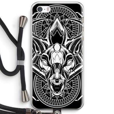 Oh Deer: iPhone 5 / 5S / SE Transparant Hoesje met koord