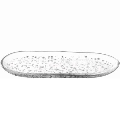 Leonardo Schaal transparant zilveren sterren