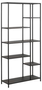 Boekenkast Valencia Metal Zwart 165cm - Giga Living