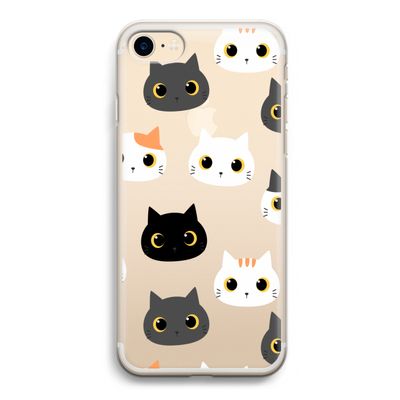 Katten: iPhone 7 Transparant Hoesje
