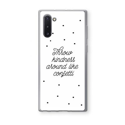 Confetti: Samsung Galaxy Note 10 Transparant Hoesje