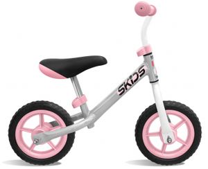 Skids Control Loopfiets met 2 wielen 10 Inch Junior Grijs/Roze