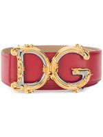 Dolce & Gabbana ceinture à boucle DG - Rouge