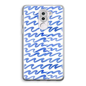 Blauwe golven: Honor 6X Transparant Hoesje