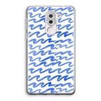 Blauwe golven: Honor 6X Transparant Hoesje