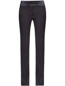 Ferragamo pantalon de tailleur à coupe droite - Noir