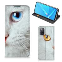 OPPO A52 | A72 | Hoesje maken | Witte Kat