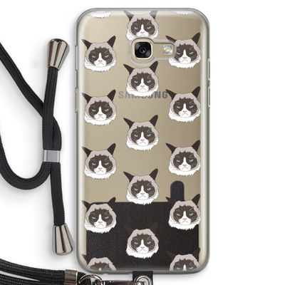 It's a Purrr Case: Samsung Galaxy A5 (2017) Transparant Hoesje met koord