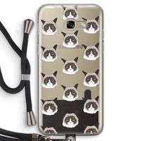 It's a Purrr Case: Samsung Galaxy A5 (2017) Transparant Hoesje met koord