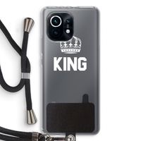 King zwart: Xiaomi Mi 11 Transparant Hoesje met koord