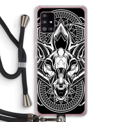Oh Deer: Samsung Galaxy A51 5G Transparant Hoesje met koord