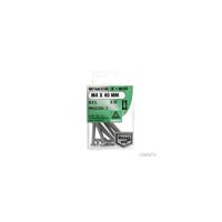 M.schroef moer ck m4x40mm rvs 8st - Deltafix