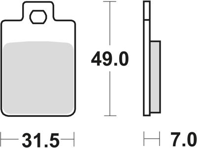 TRW Brake pad mcb 688 organic standard