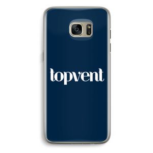 Topvent Navy: Samsung Galaxy S7 Edge Transparant Hoesje