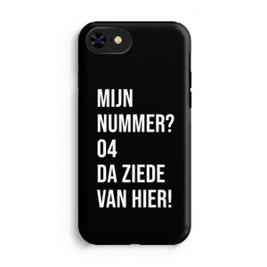 Da ziede van hier - Zwart: iPhone 8 Tough Case