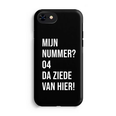 Da ziede van hier - Zwart: iPhone 8 Tough Case