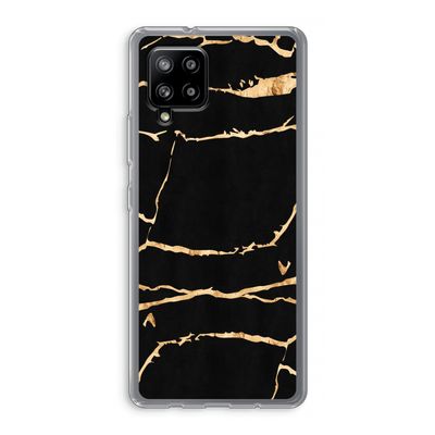 Gouden marmer: Samsung Galaxy A42 5G Transparant Hoesje
