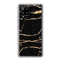 Gouden marmer: Samsung Galaxy A42 5G Transparant Hoesje