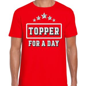 Topper for a day concert t-shirt voor de Toppers rood heren