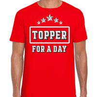 Topper for a day concert t-shirt voor de Toppers rood heren - thumbnail