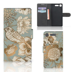 Hoesje voor Sony Xperia XZ1 Vintage Bird Flowers