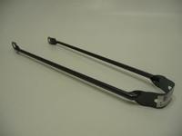 Spatbordstang 28x1 5/8x1 3/8 antraciet per stuk