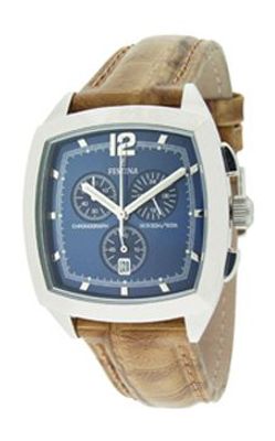 Horlogeband Festina F16071-3 Leder Lichtbruin 21mm