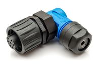 Amphenol C016 10F006 000 12 Ronde connector Koppeling, haaks Totaal aantal polen: 6 + PE Serie (ronde connectors): C016 1 stuk(s)