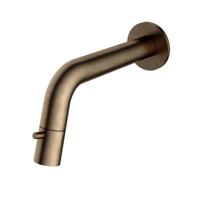 Hotbath Cobber Fonteinkraan Wandmodel - Inbouw - Inkortbaar - Uitvoering AB - Verouderd Messing - Messing - 60 mm - Waterbesparend