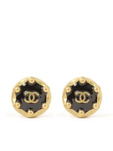 CHANEL Pre-Owned boucles d'oreilles à boutons CC (1994)