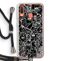 Vexx Black City : Samsung Galaxy A20e Transparant Hoesje met koord