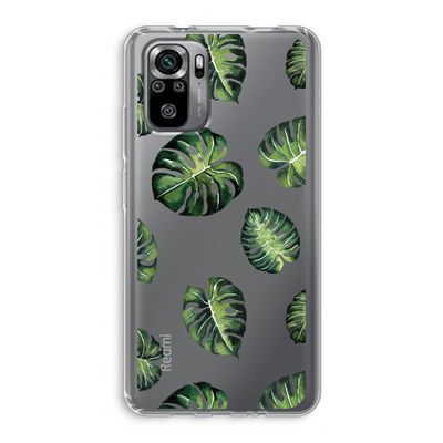 Tropische bladeren: Xiaomi Redmi Note 10S Transparant Hoesje