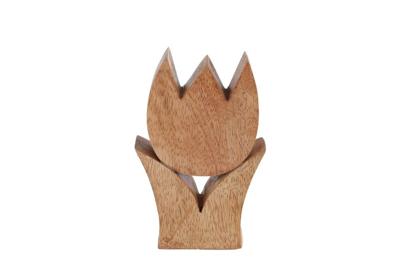 Sculptuur Tulp&apos;&apos; S naturel mango