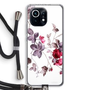 Mooie bloemen: Xiaomi Mi 11 Transparant Hoesje met koord