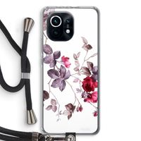 Mooie bloemen: Xiaomi Mi 11 Transparant Hoesje met koord