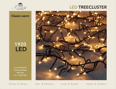 3-3,5m treecluster 25m/1920led classic warm Anna's collection - Annas collection
