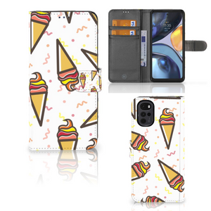 Motorola Moto G22 Book Cover Icecream