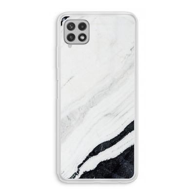 Elegante marmer: Samsung Galaxy A22 4G Transparant Hoesje