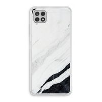 Elegante marmer: Samsung Galaxy A22 4G Transparant Hoesje